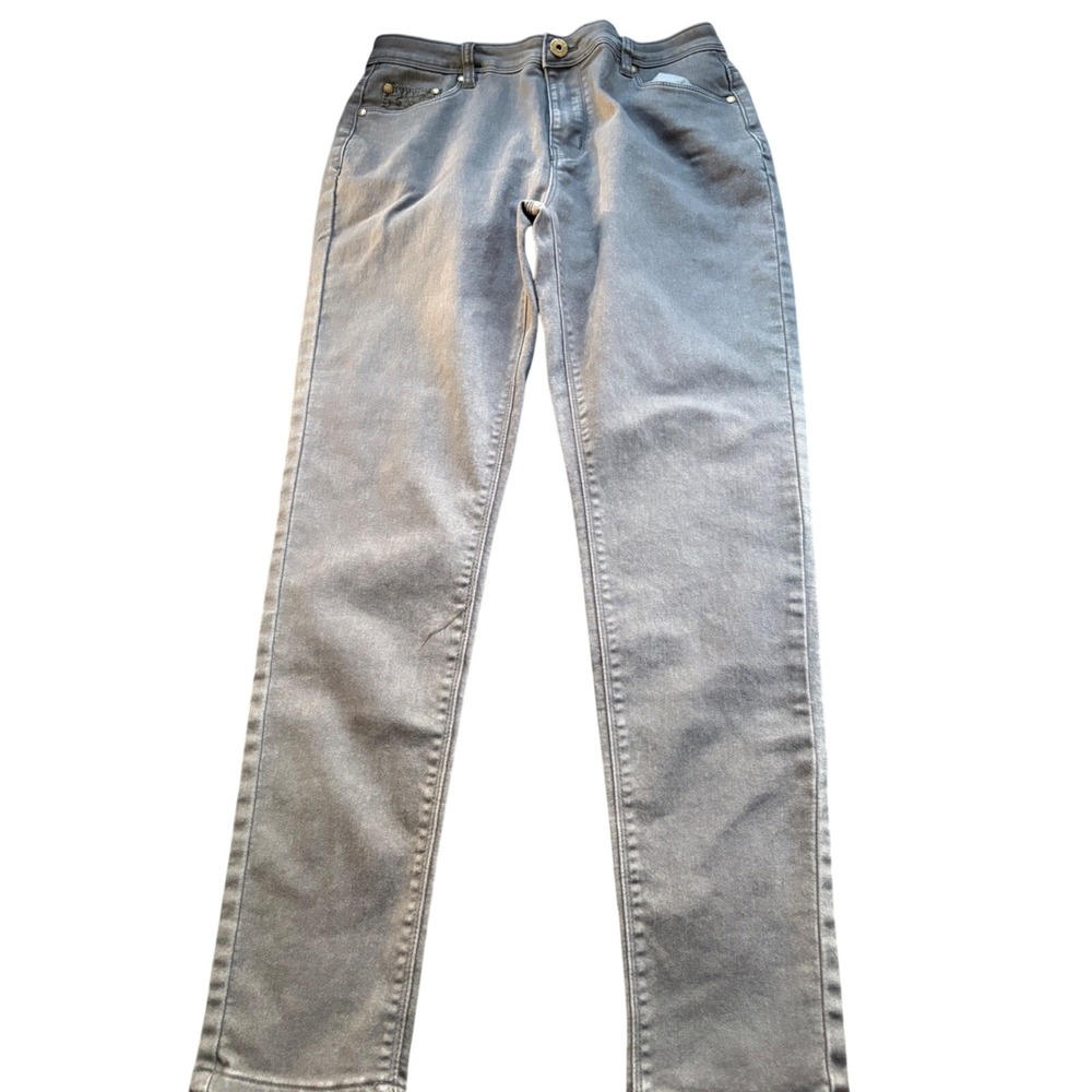 April Cornell Gray Skinny Jeans Women Size 31 Mid Rise‎ Stretch Denim Pants